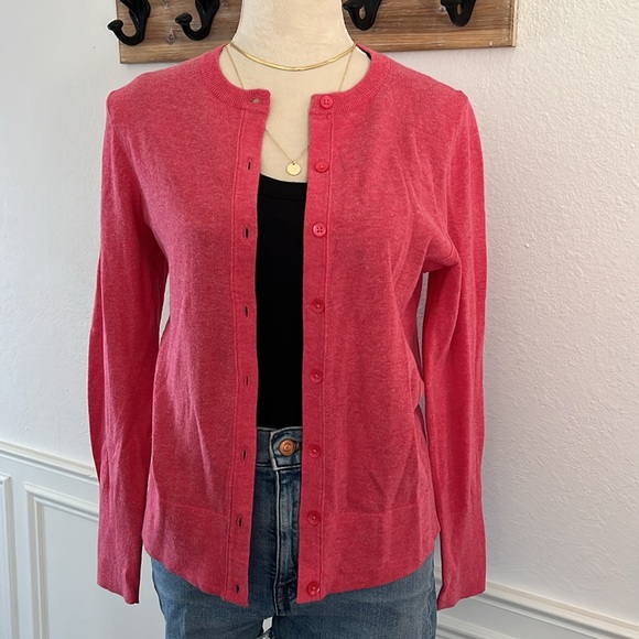 Eddie Bauer Sweaters - Eddie Bauer Pink Cardigan Women’s Cotton Cardigan Size Small